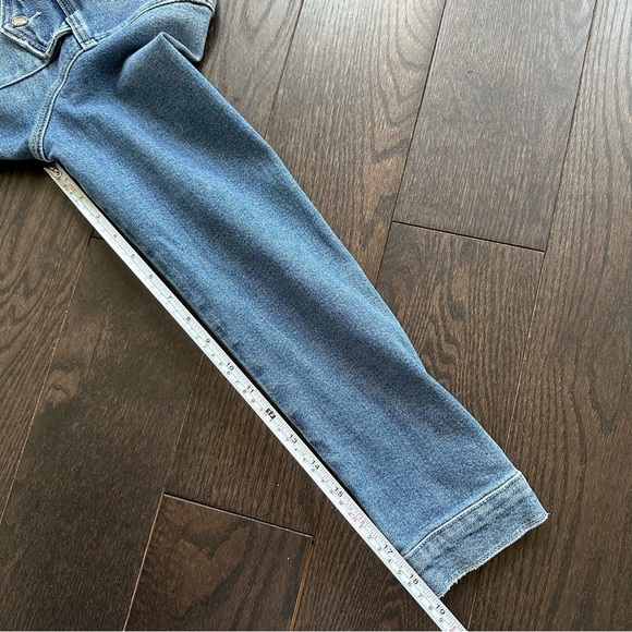 Good American Long Sleeve Denim Jean Jumpsuit - Picture 10 of 14